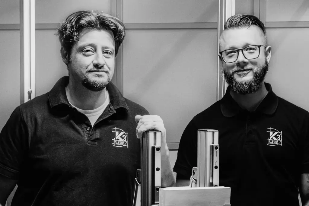 Geschäftsführer der K3 Systemfabrik GmbH. links: Uwe Kretschmann, rechts: Carl Otto