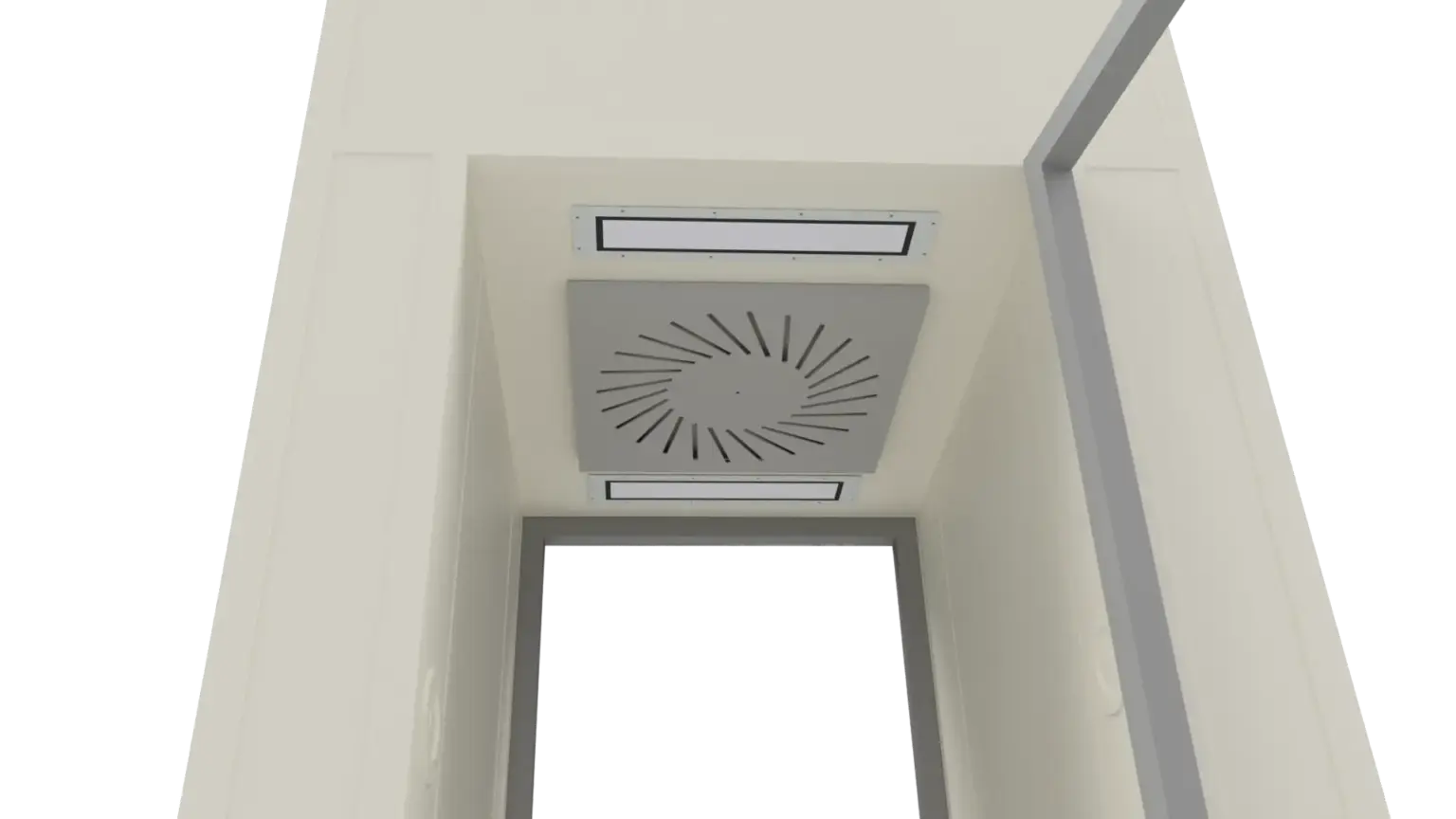Detail-Animation einer Luftschleuse.